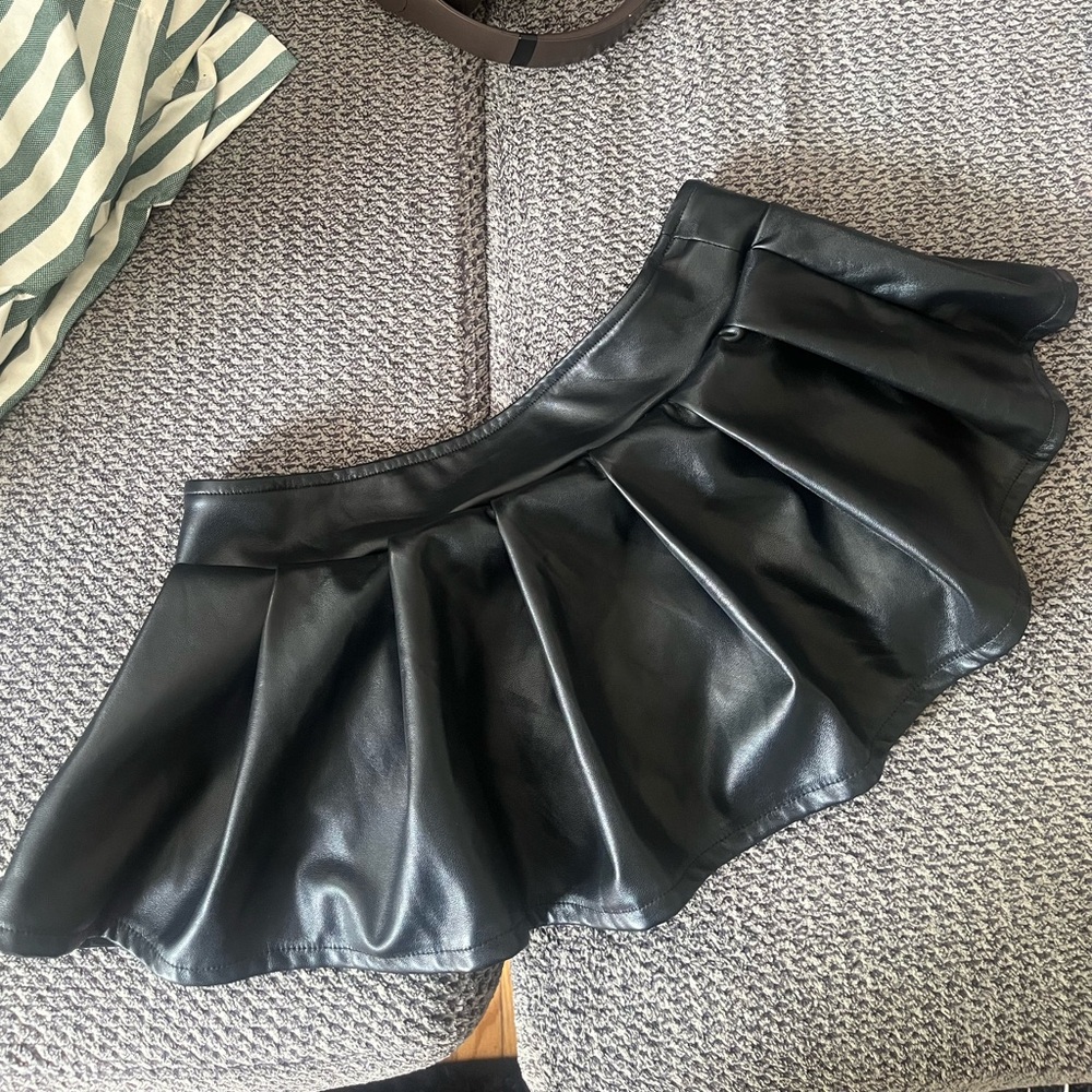 Black Leather Skirt